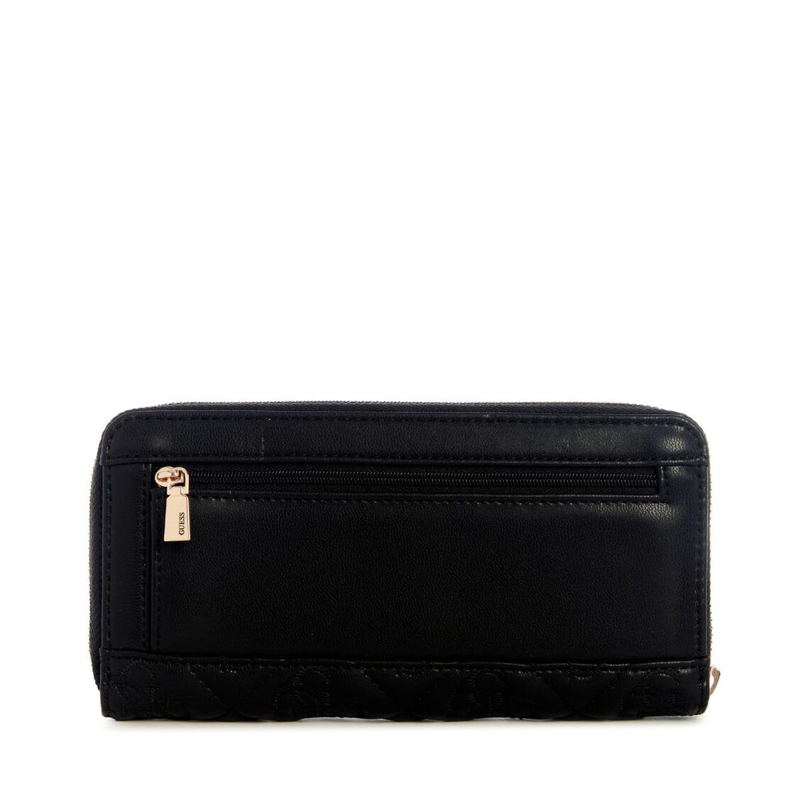 Guess Adelasia Slg Large Zip Around,Black