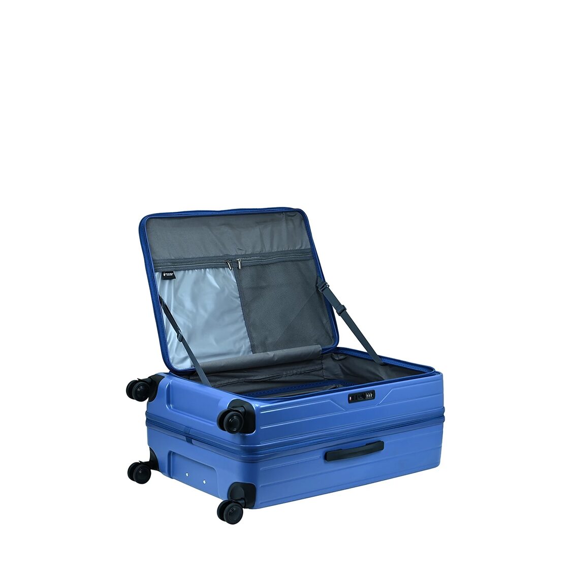 Beverly Hills Polo Club Top Opening Expandable Polycarbonate Hardside Trolley 28" - Lake Blue