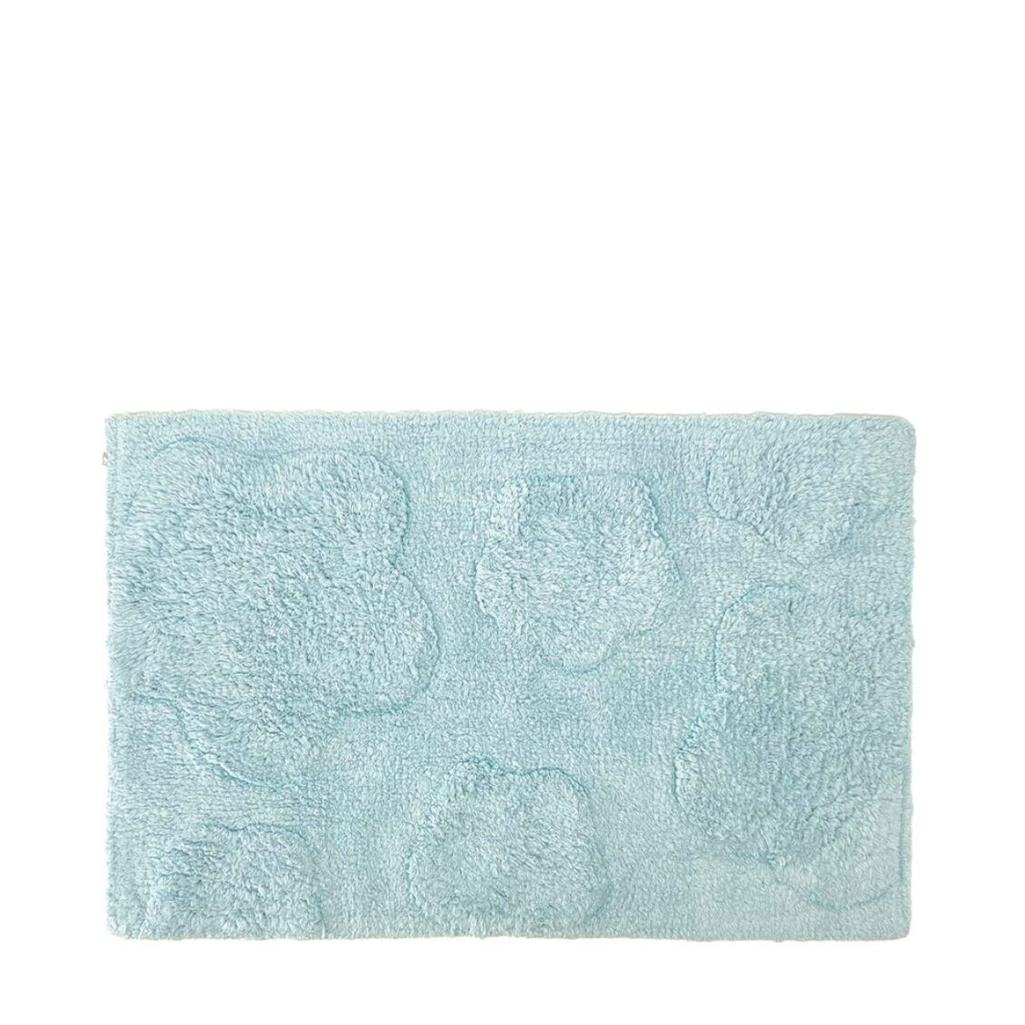 Suzanne Sobelle Bloomsbury Cherry Blossom 100% Super Soft Cotton Tufted Mat - Cool Blue