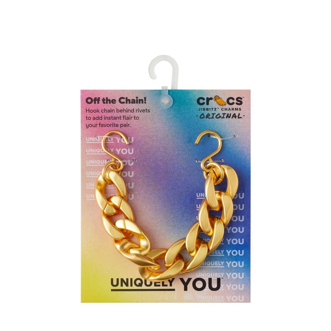 Crocs Gold Cuban Strap Chain