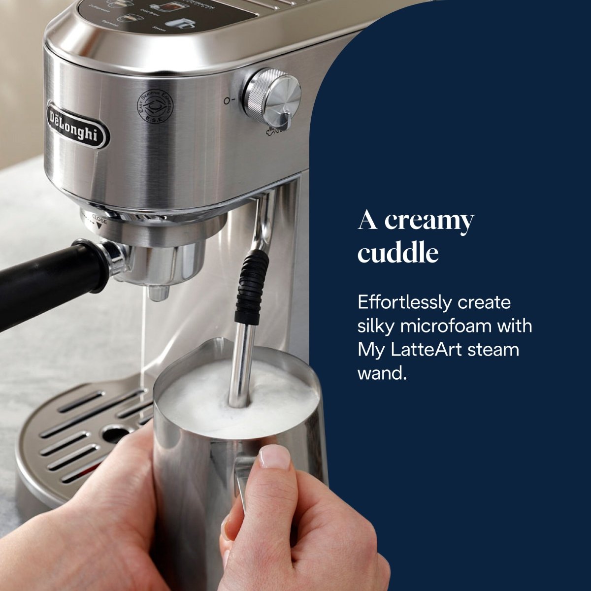 Delonghi Coffee Machine Espresso - pump Dedica Duo Metal (EC890.M) - Metro Singapore Departmental Store - Celebrating 69 Years in SG