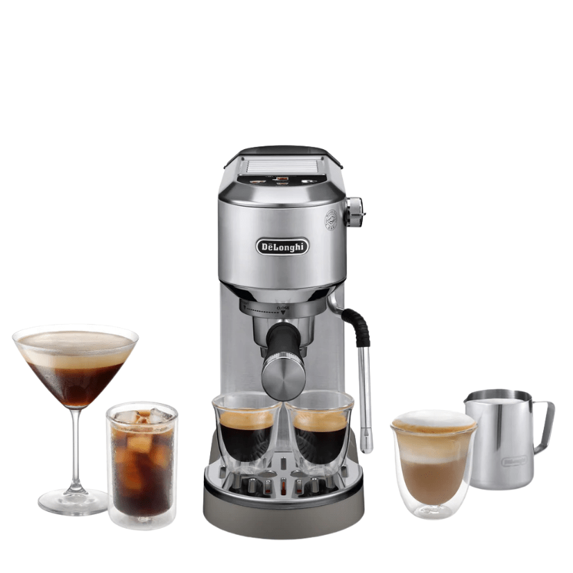 Delonghi Coffee Machine Espresso - pump Dedica Duo Metal (EC890.M) - Metro Singapore Departmental Store - Celebrating 69 Years in SG