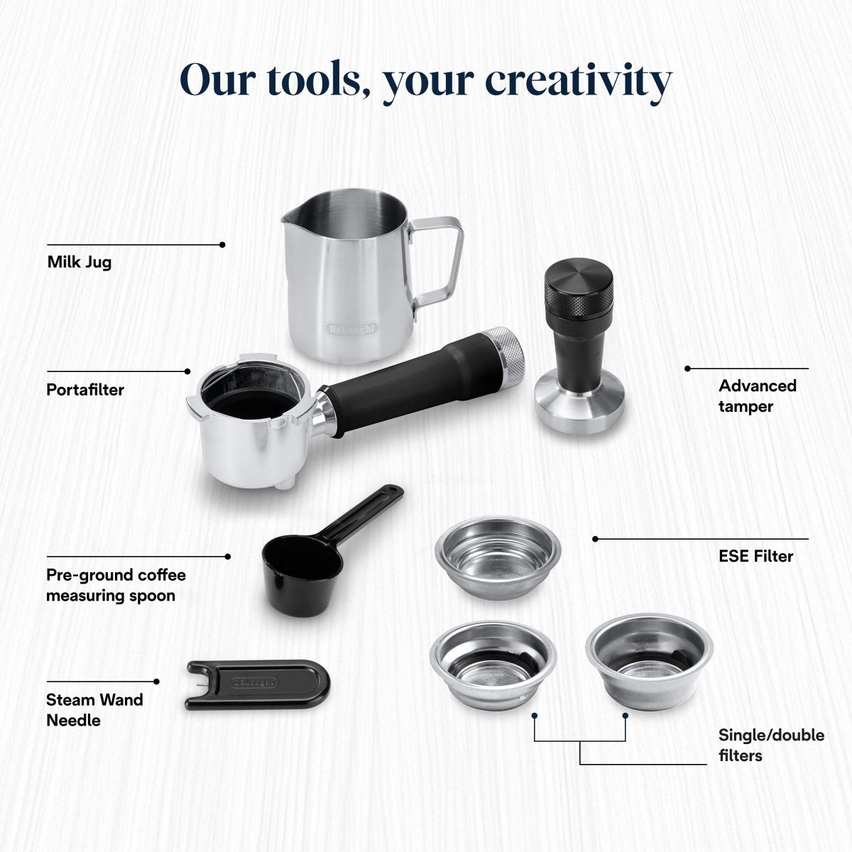 Delonghi Coffee Machine Espresso - pump Dedica Duo Metal (EC890.M) - Metro Singapore Departmental Store - Celebrating 69 Years in SG