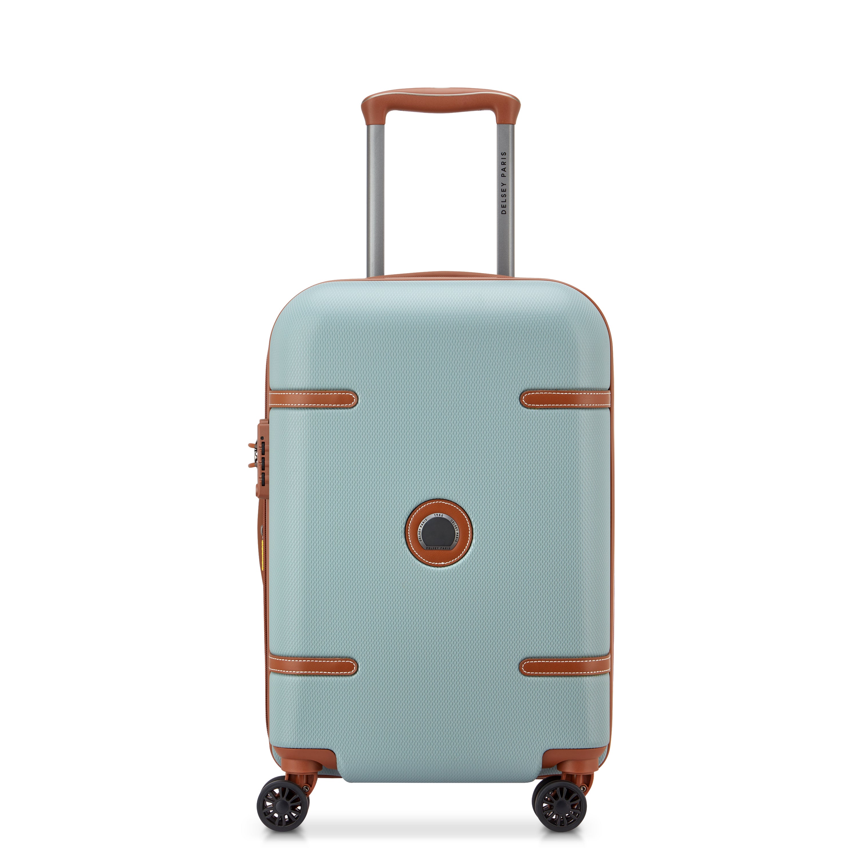 Delsey Paris Odette 4 Double Wheels Expandable Trolley Case with Anti-thef Zipper - Light Green