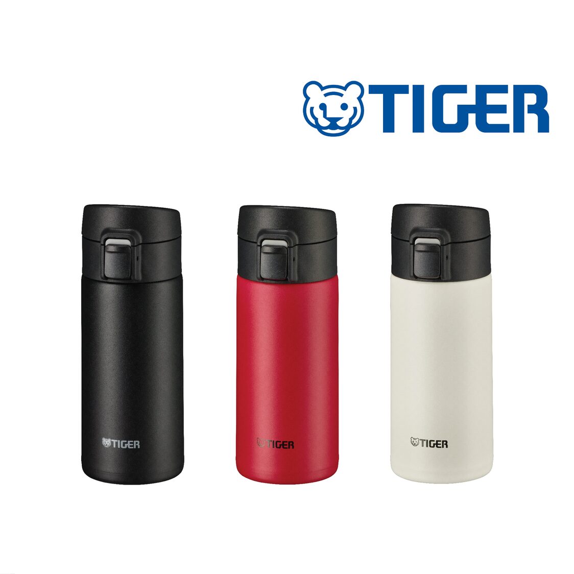 Tiger Bioguard+ Double S/Steel Thermal Bottle 360ml - Eaglet White (MKA-K036 WK)