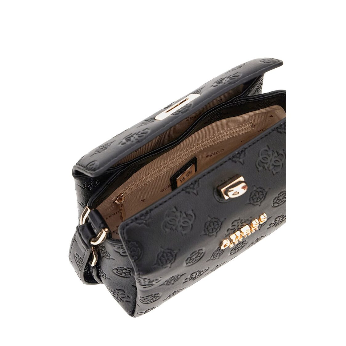 PHOEBE MINI CROSSBODY BAG,BLACK LOGO