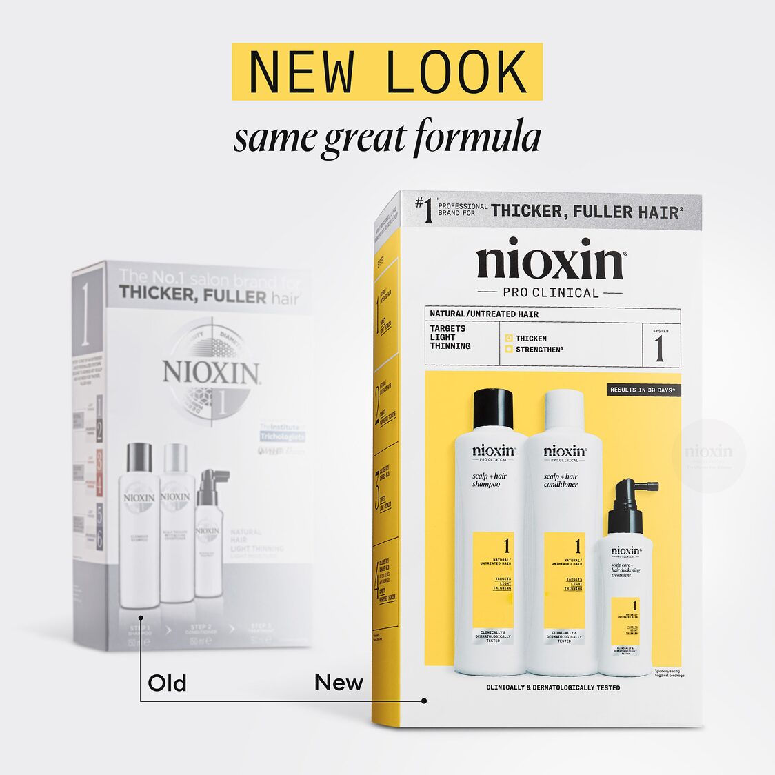 Nioxin System Kit 1 (Shampoo 150ml+Conditioner 150ml+Treatment 50ml)
