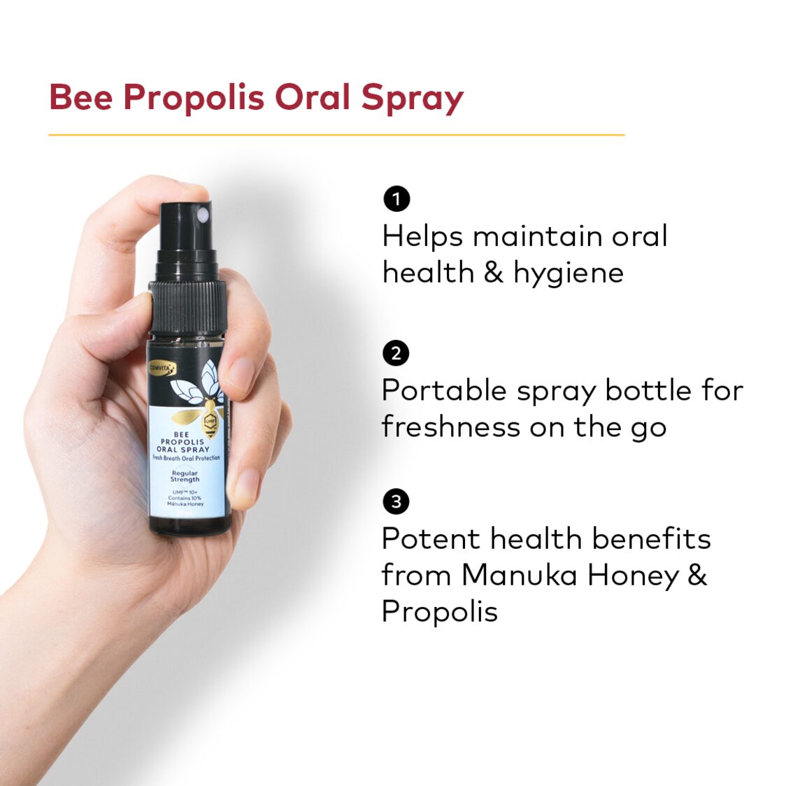 Comvita Propolis Oral Spray Regular Strength 20ml