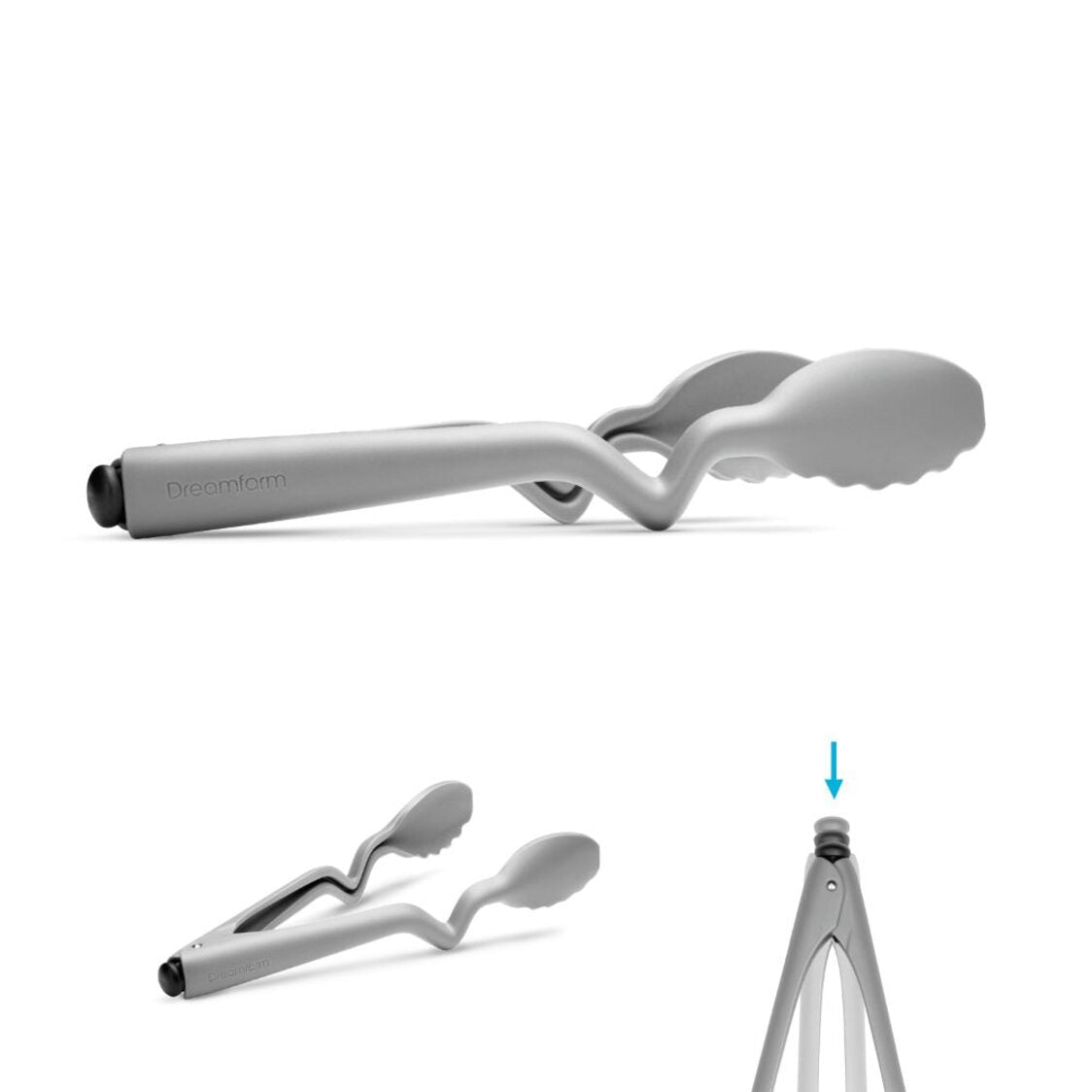 Dreamfarm S/S Nylon Tong L26.7cm Grey Clongs Lite - Metro Singapore Departmental Store - Celebrating 69 Years in SG