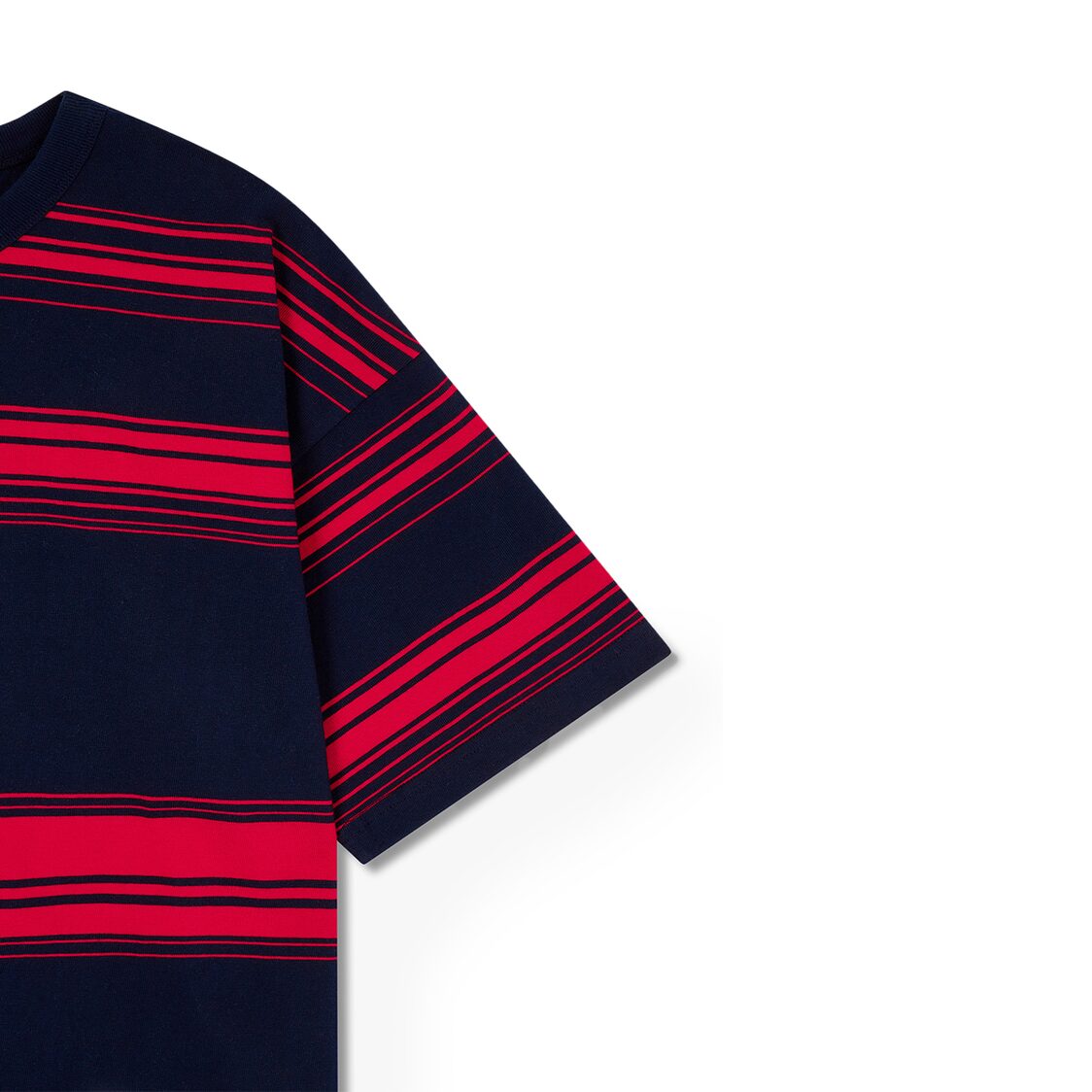 Studio Tomboy Striped Overfit T-Shirt Red