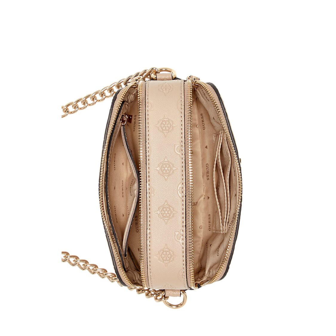 Guess Phoebe Slg Medium Zip Around - Simply Taupe Logo