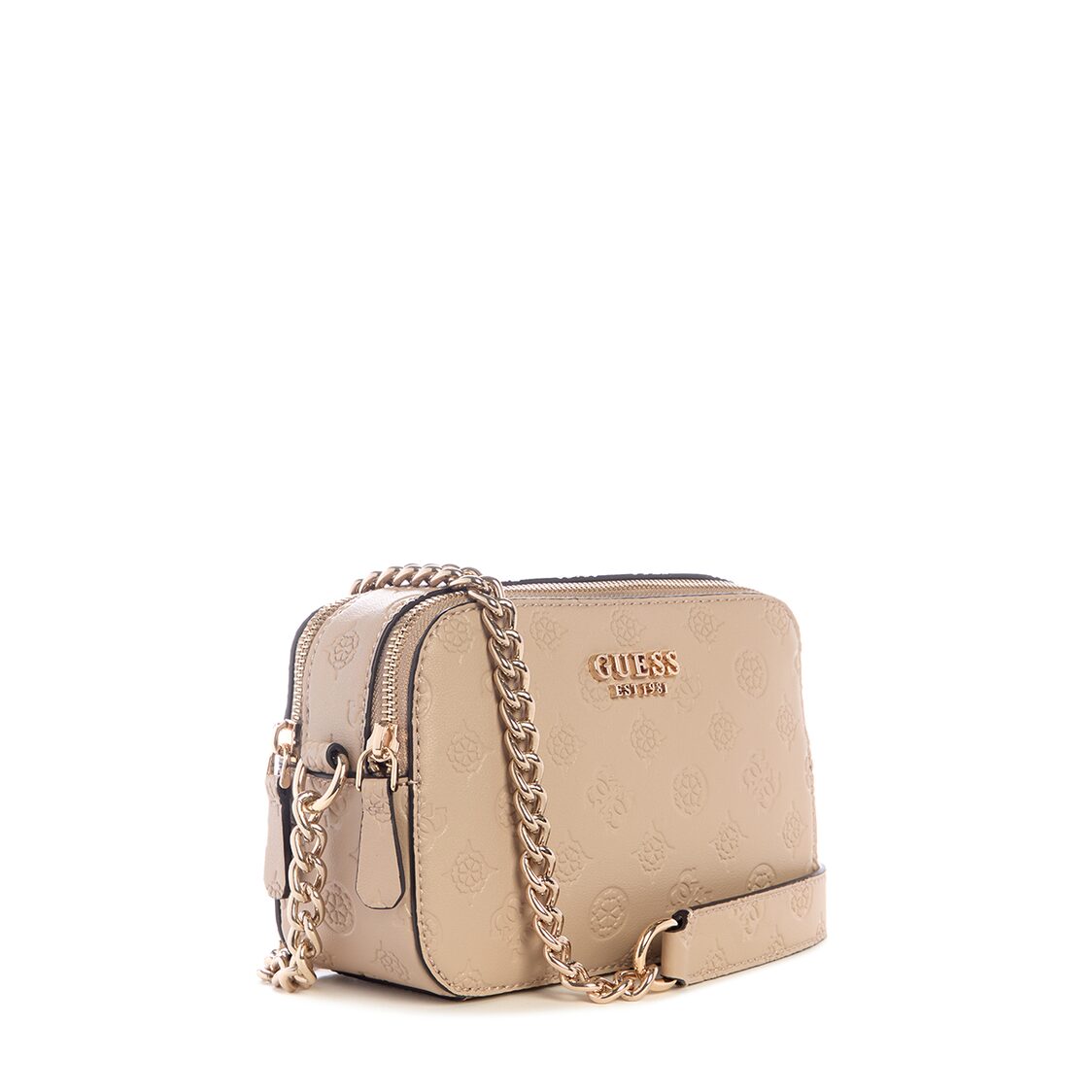 Guess Phoebe Slg Medium Zip Around - Simply Taupe Logo