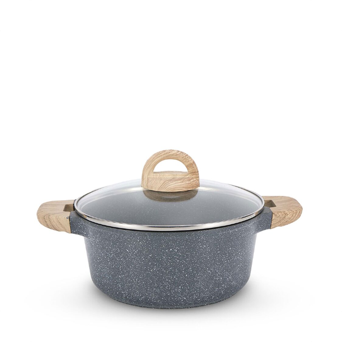 La Gourmet Shogun Granite Plus Ceragan 28Cm Ceramic Casserole With Lid 418043