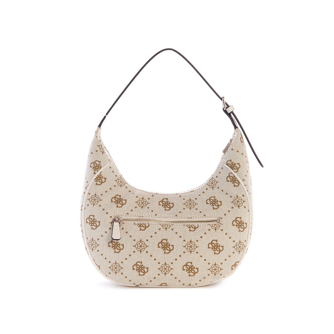 NEDA HOBO SHOULDER BAG,OFF WHITE LOGO