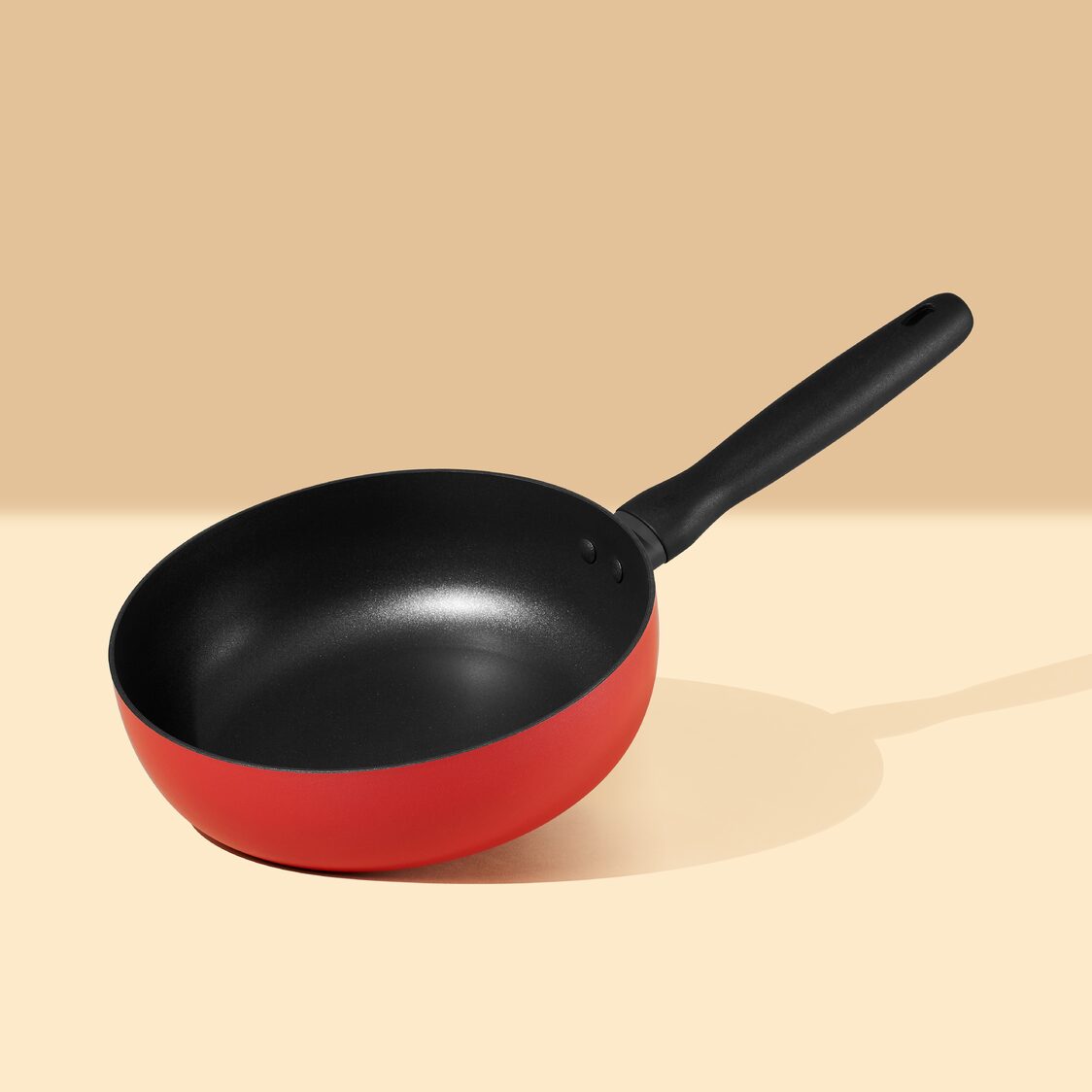 Meyer Bauhaus Nonstick 24cm | 3.3L Roma Red Open Chef's Pan (Induction) 13384