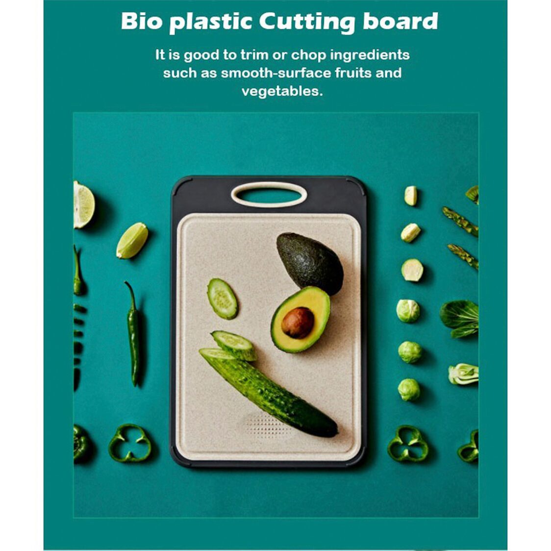 Happycall Cleanness Double-Sided Stainless Steel Cutting Board (4004-1054)