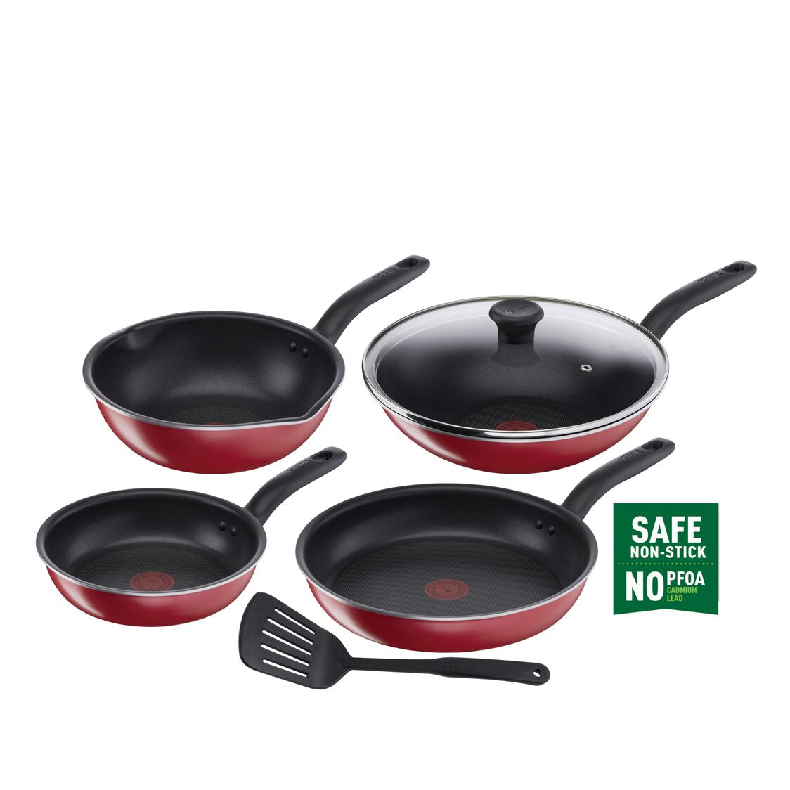 Tefal So Red 6pcs Cookware Set (C584S6)