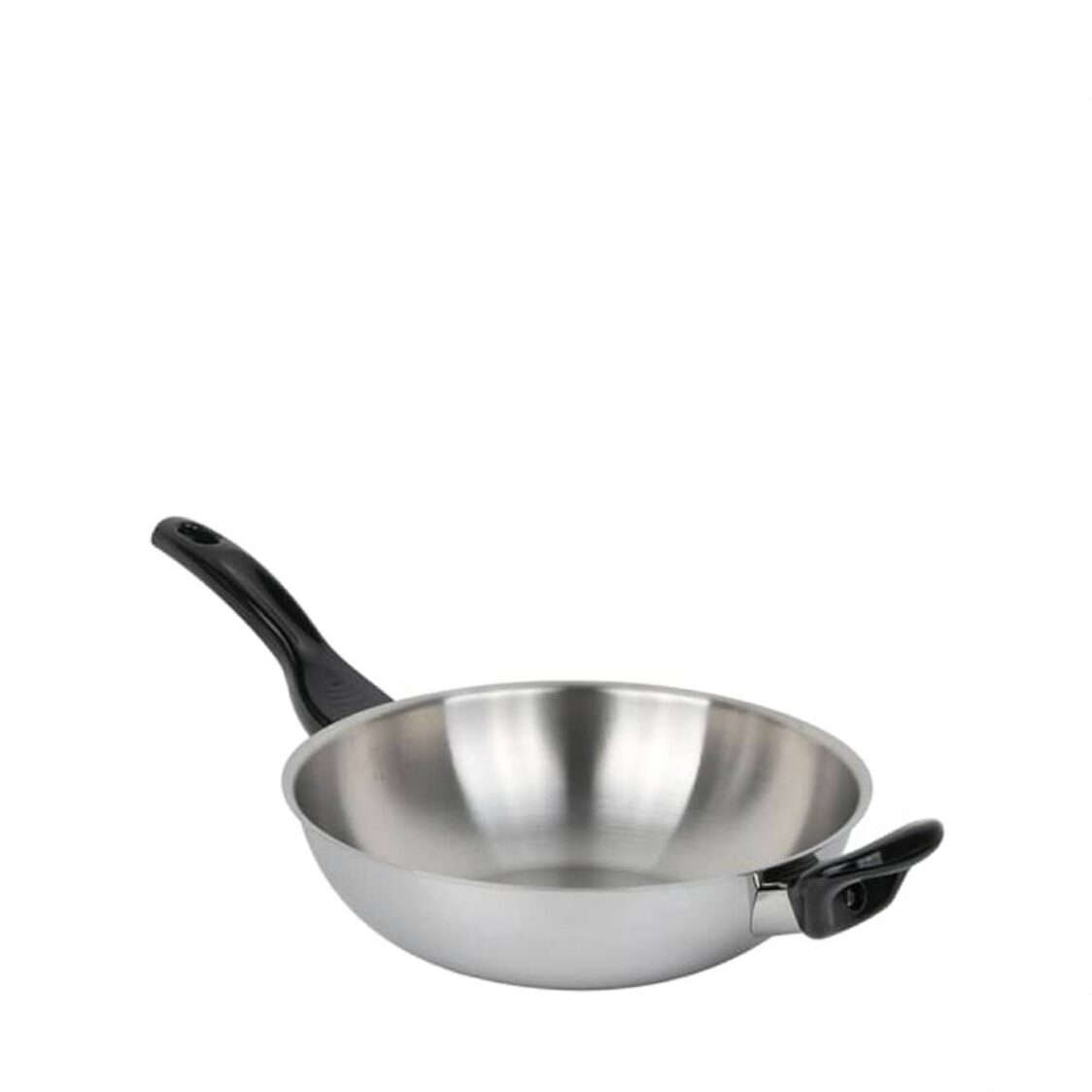 Zebra Vitalux Stainless-steel 3-ply Wok With Bakelite Handle 34cm (176-394)