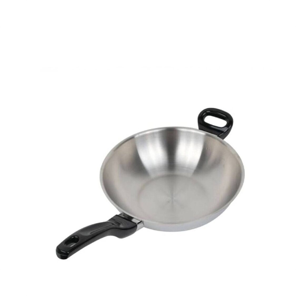 Zebra Vitalux Stainless-steel 3-ply Wok With Bakelite Handle 34cm (176-394)