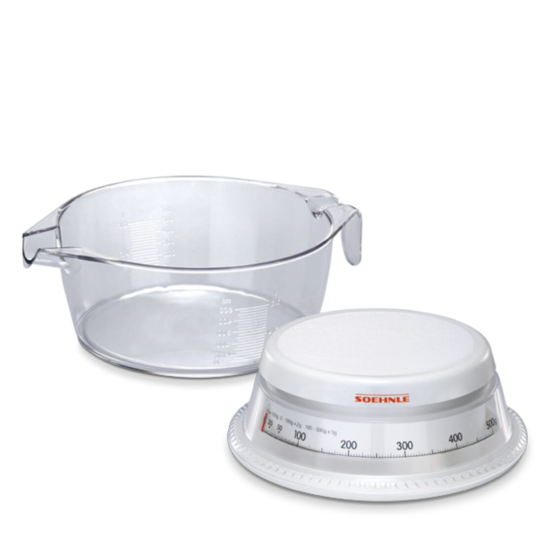 Soehnle KSC Vario White Glass Clear Kitchen Scale