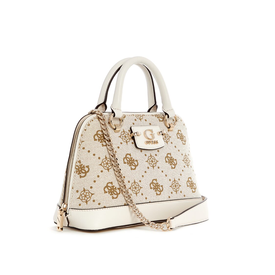 Guess Neda Dome Satchel,Off White Logo