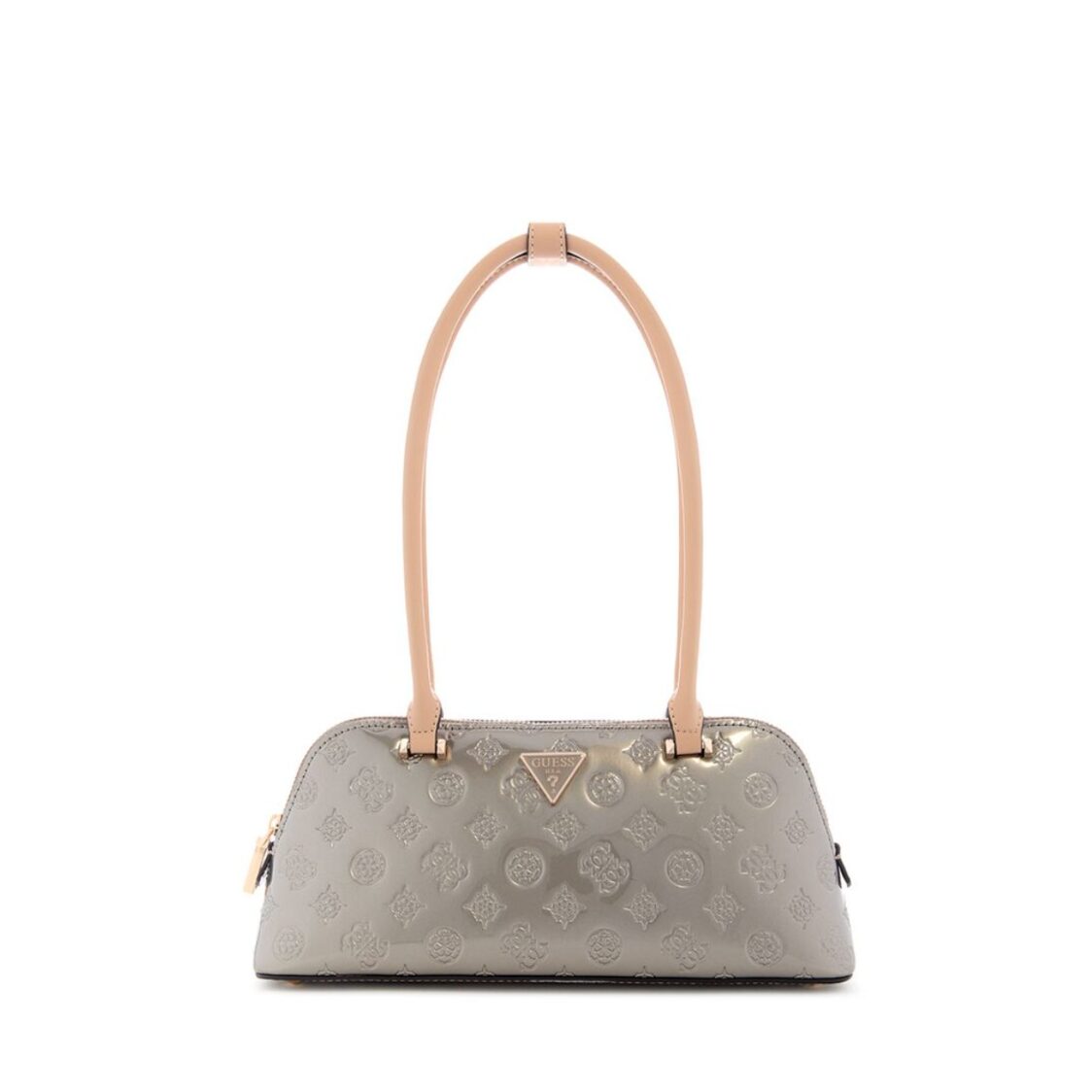 Guess Arnela Shoulder Satchel, Pewter Logo