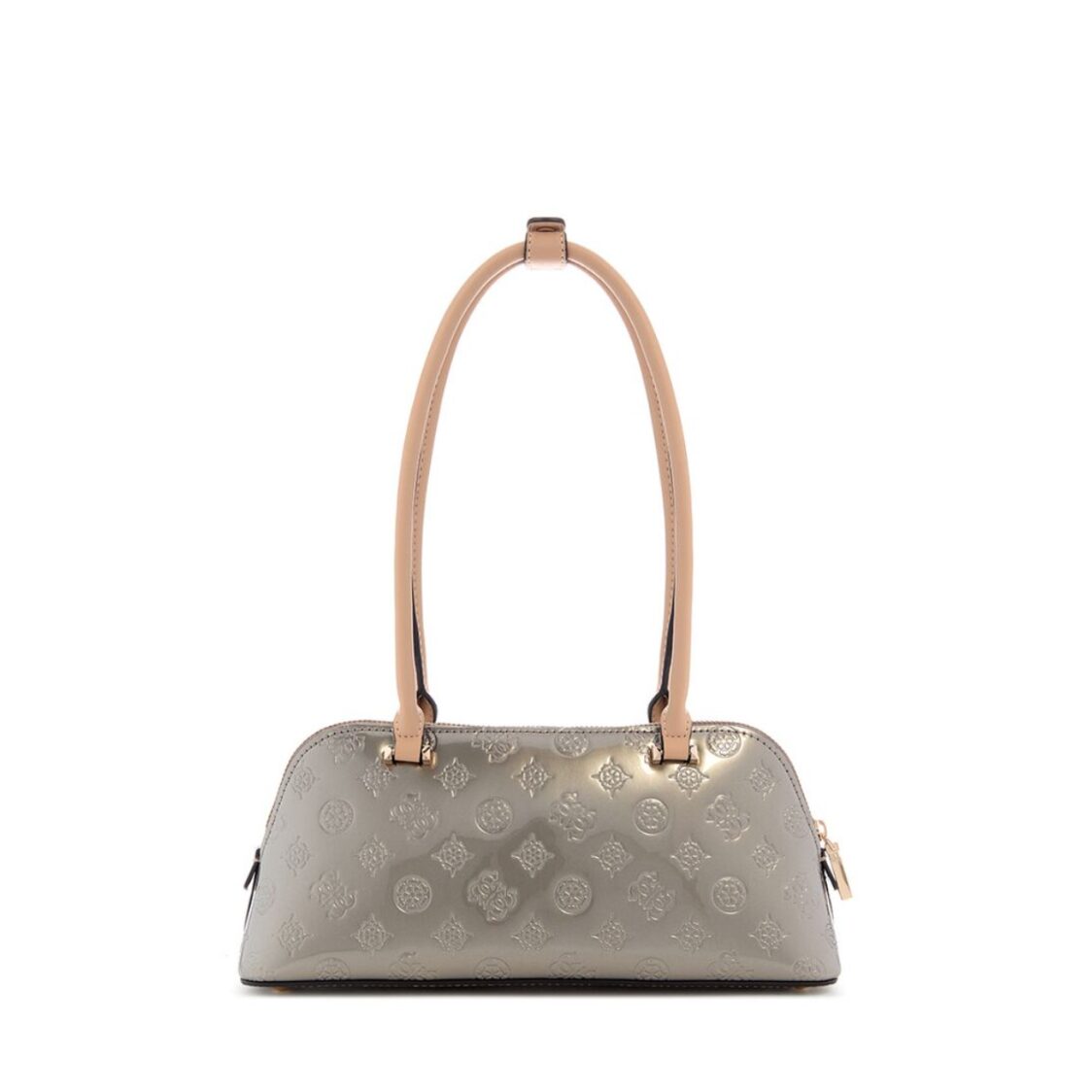 Guess Arnela Shoulder Satchel, Pewter Logo