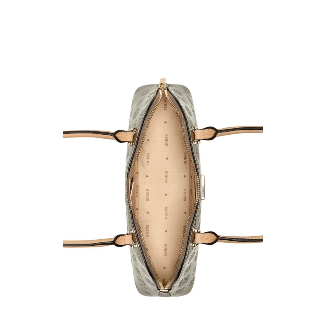 Guess Arnela Shoulder Satchel, Pewter Logo