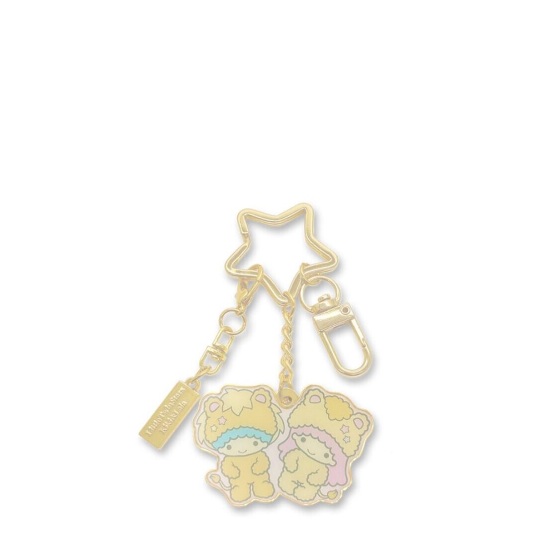 The Singapore Mint Leo Little Twin Stars Horoscope 24K Gold-Plated Keychain with 24K GP Charm