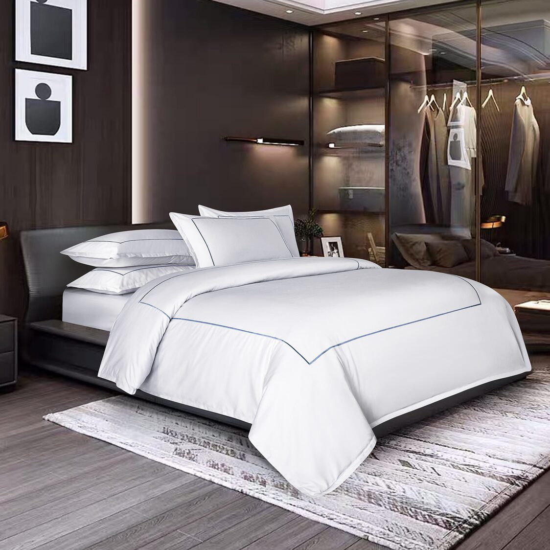 Penthouse Living Lynx Bed Set White