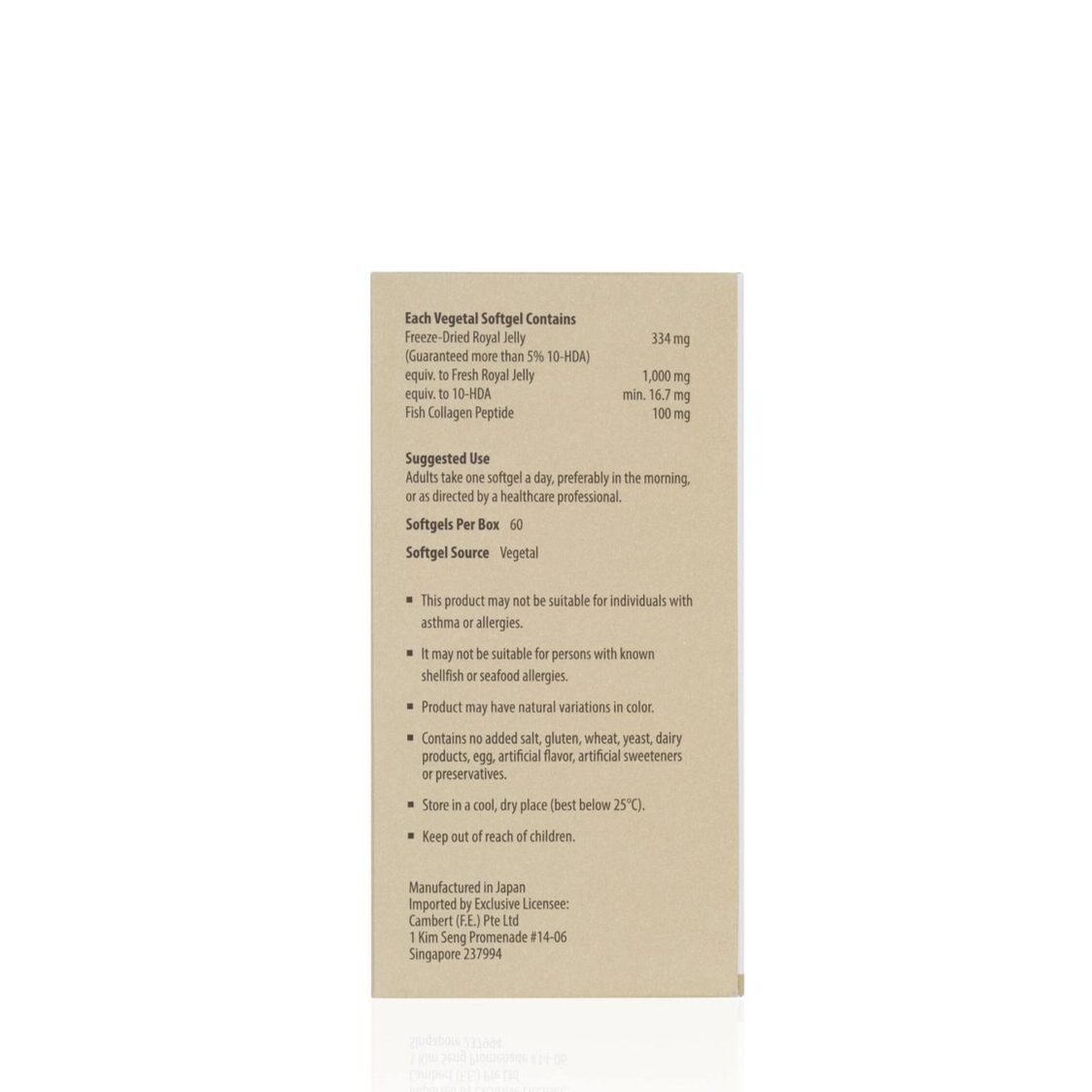 Kordel's Japanese Royal Jelly + Fish Collagen Peptide C60