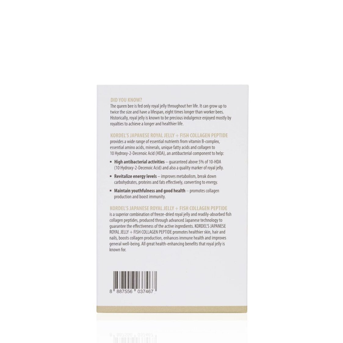 Kordel's Japanese Royal Jelly + Fish Collagen Peptide C60