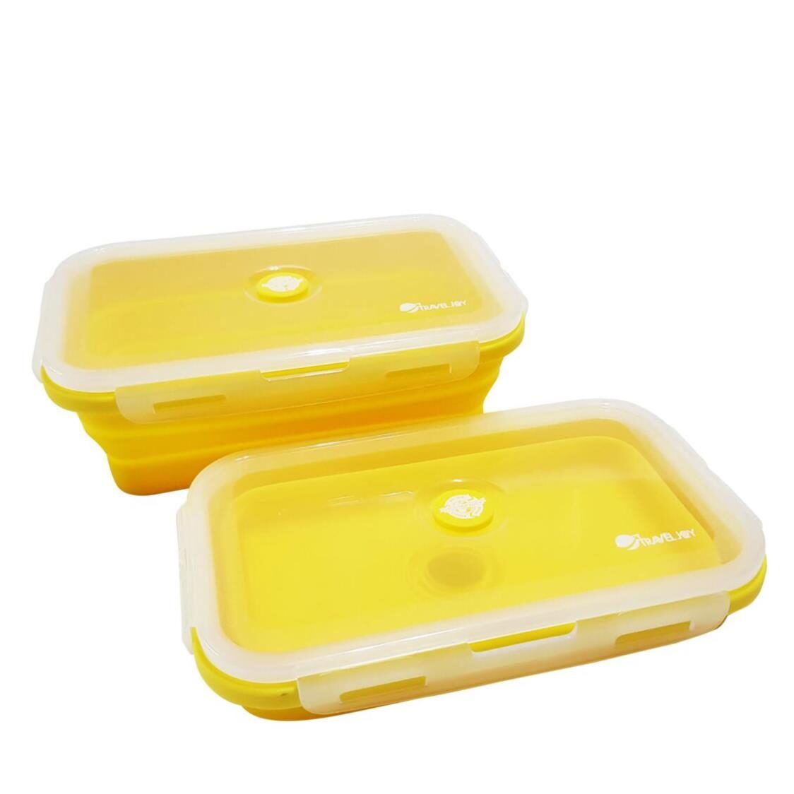 Travel Joy Eco Food Grade Silicone Foldable Lunch Box (1200ml)