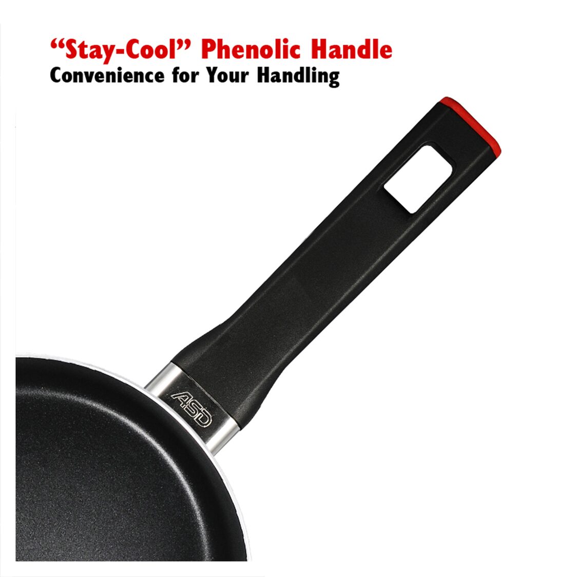 ASD Gusto Red Non-Stick Saucepan 18cm (HP8918-RD)