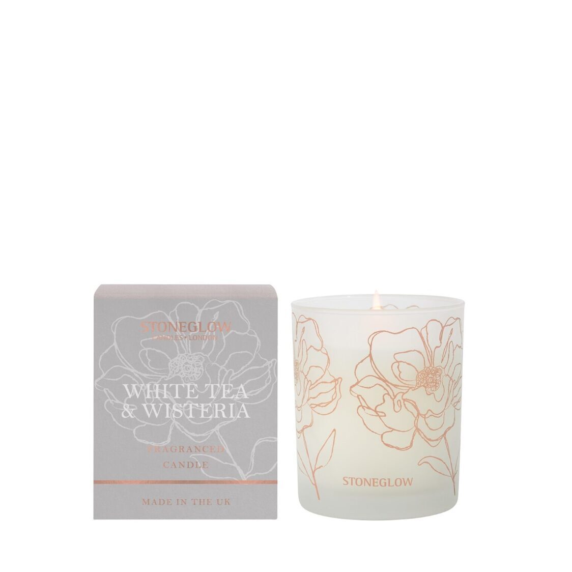 Stoneglow White Tea & Wisteria Candle 180g
