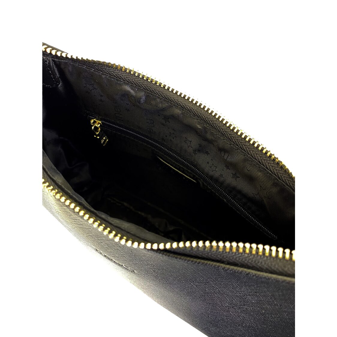 Mel&Co Saffiano-Effect Curve Top Sling Bag