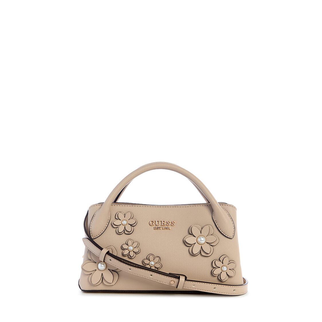 Guess Zaria Small Girlfriend Satchel - Simply Taupe