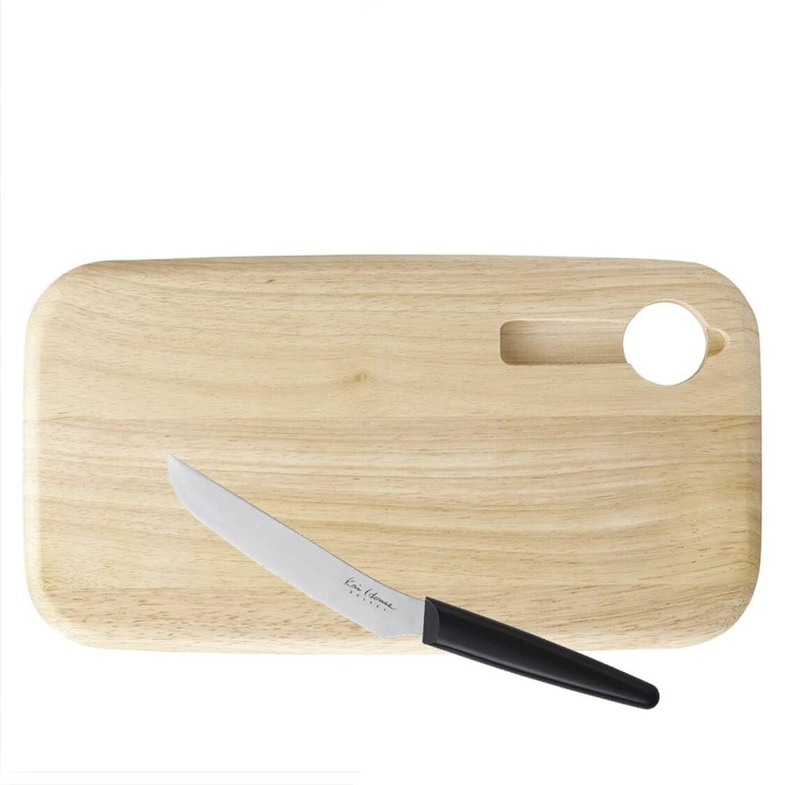 KAI Wooden Magnet Cutting Board with Table Knife (AP-5320)