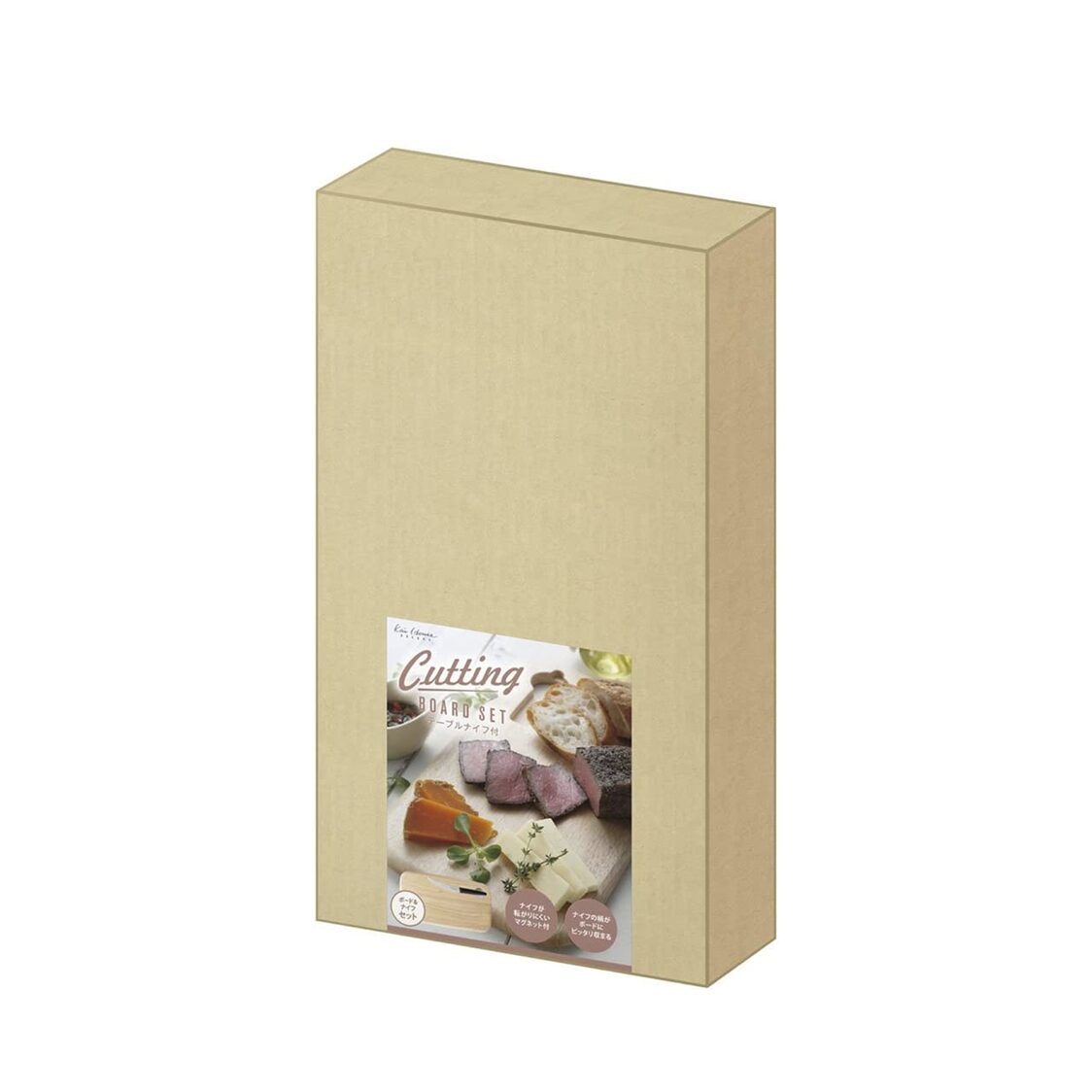 KAI Wooden Magnet Cutting Board with Table Knife (AP-5320)