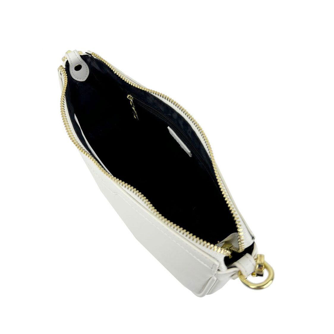 Mel&Co Faux Nappa Leather Semi-Chain Shoulder Bag