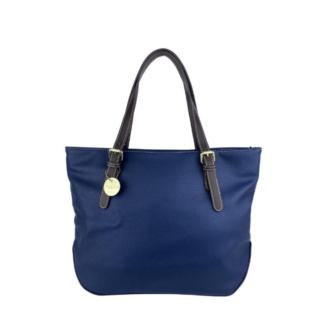 Mel&Co Pebbled Faux Leather Tote