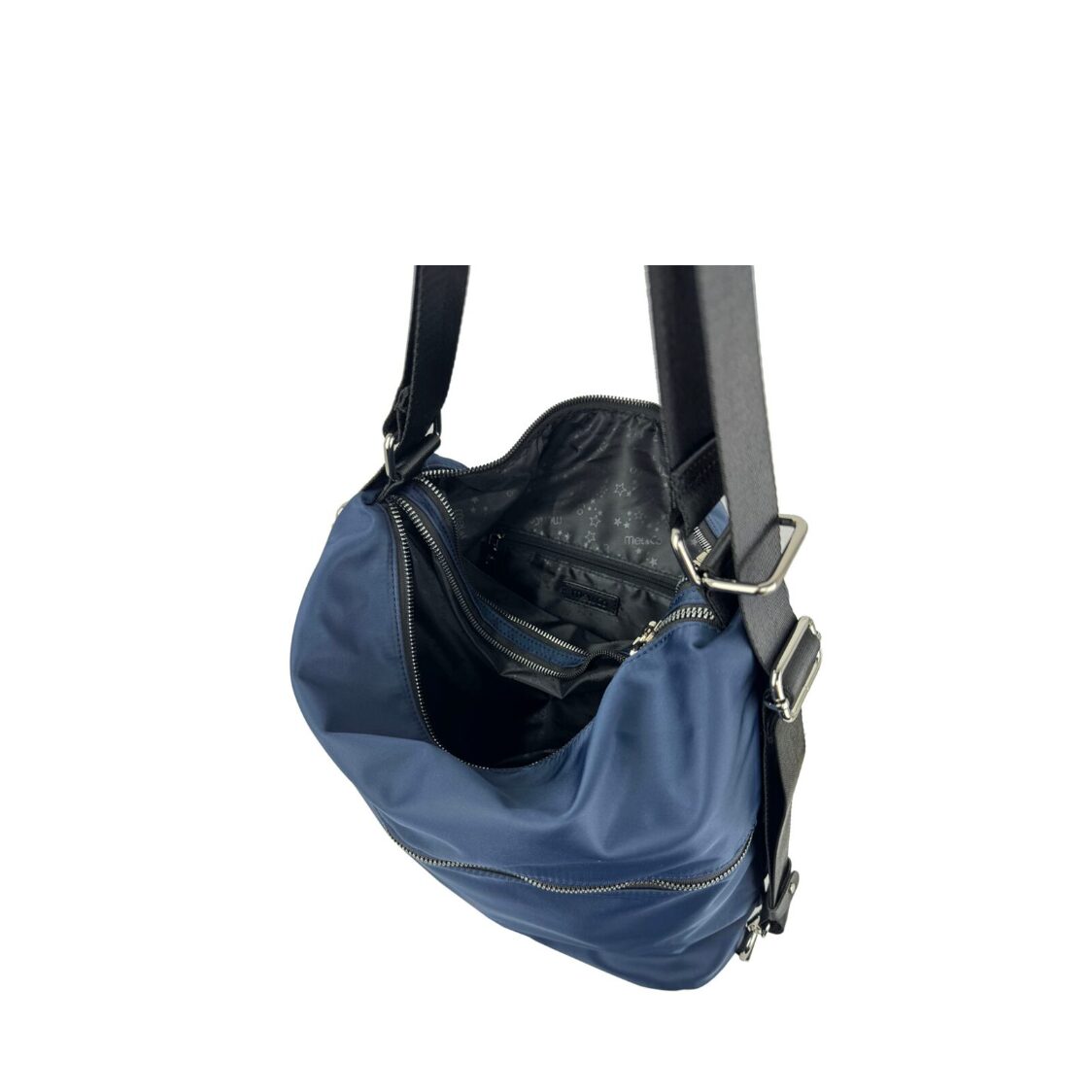 Mel&Co Nylon Two-Way Convertible Shoulder Backpack