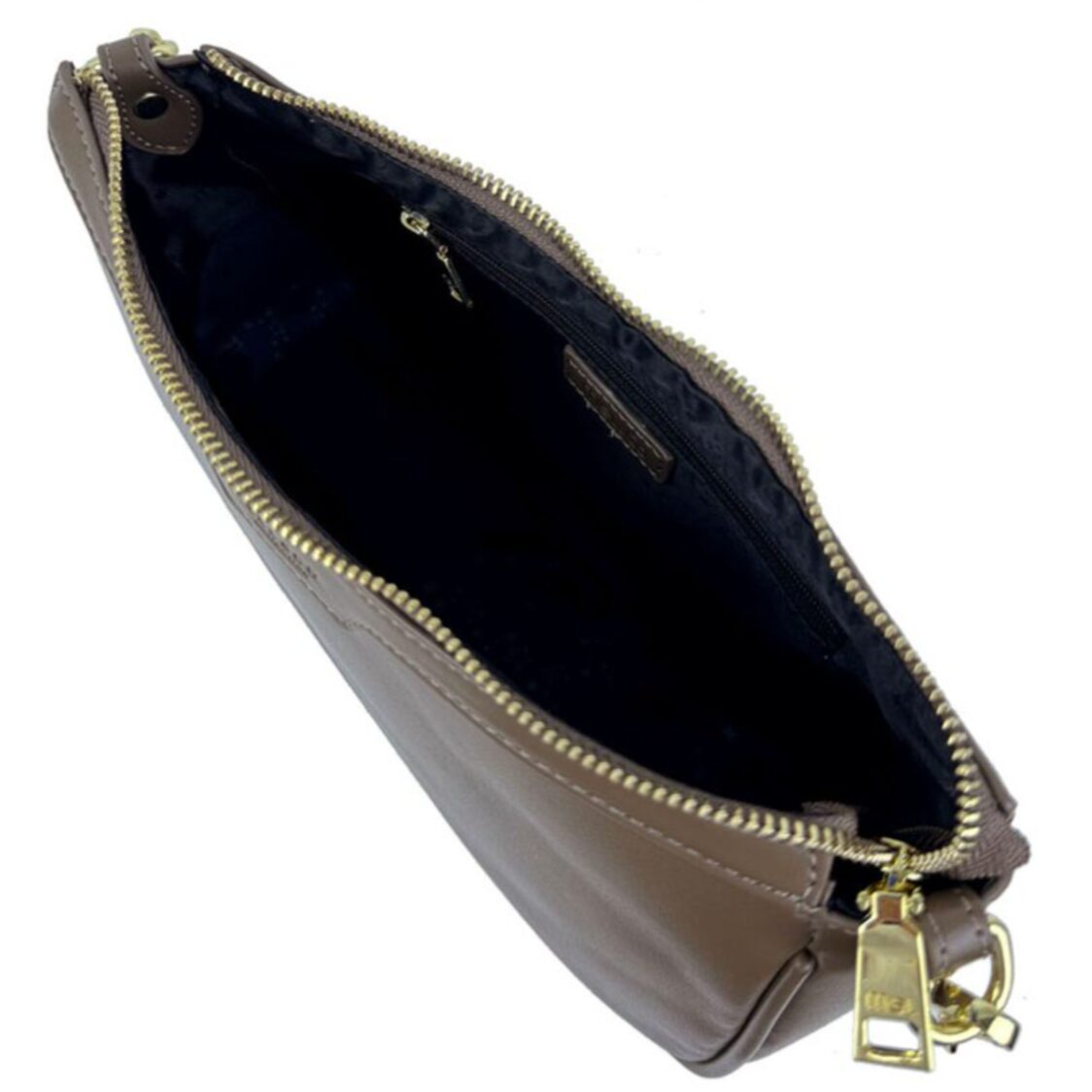 Mel&Co Faux Nappa Leather Semi-Chain Shoulder Bag
