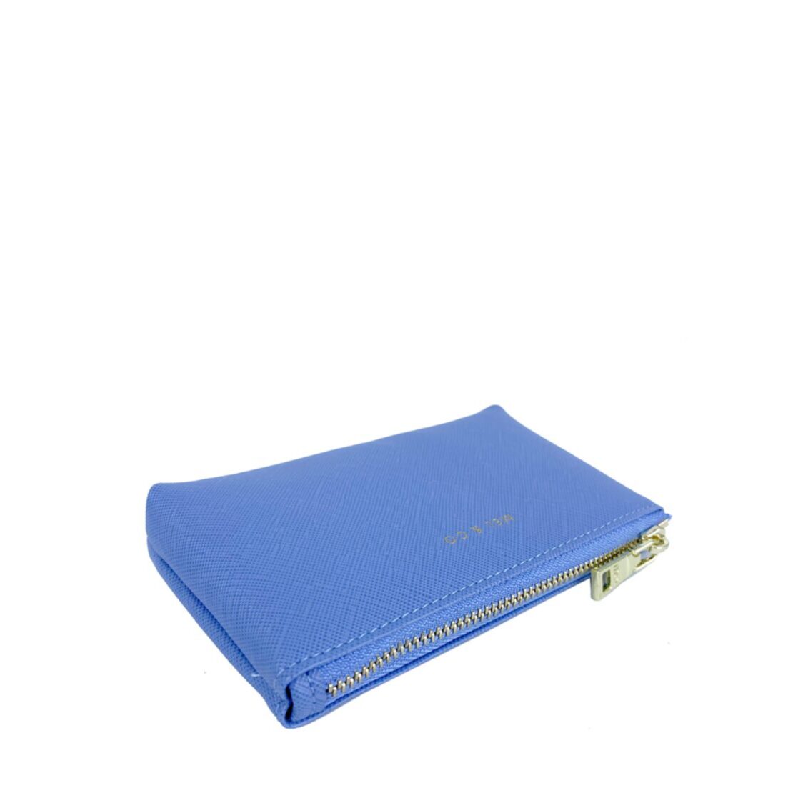 Mel&Co Saffiano-Effect Coin Pouch with Keyring