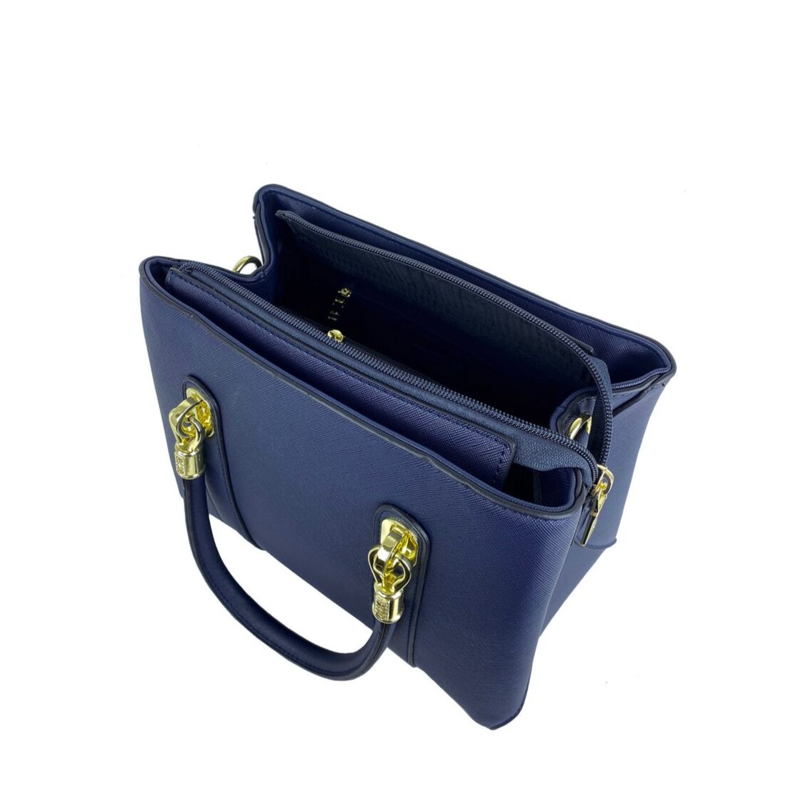 Mel&Co Saffiano-Effect Satchel Bag