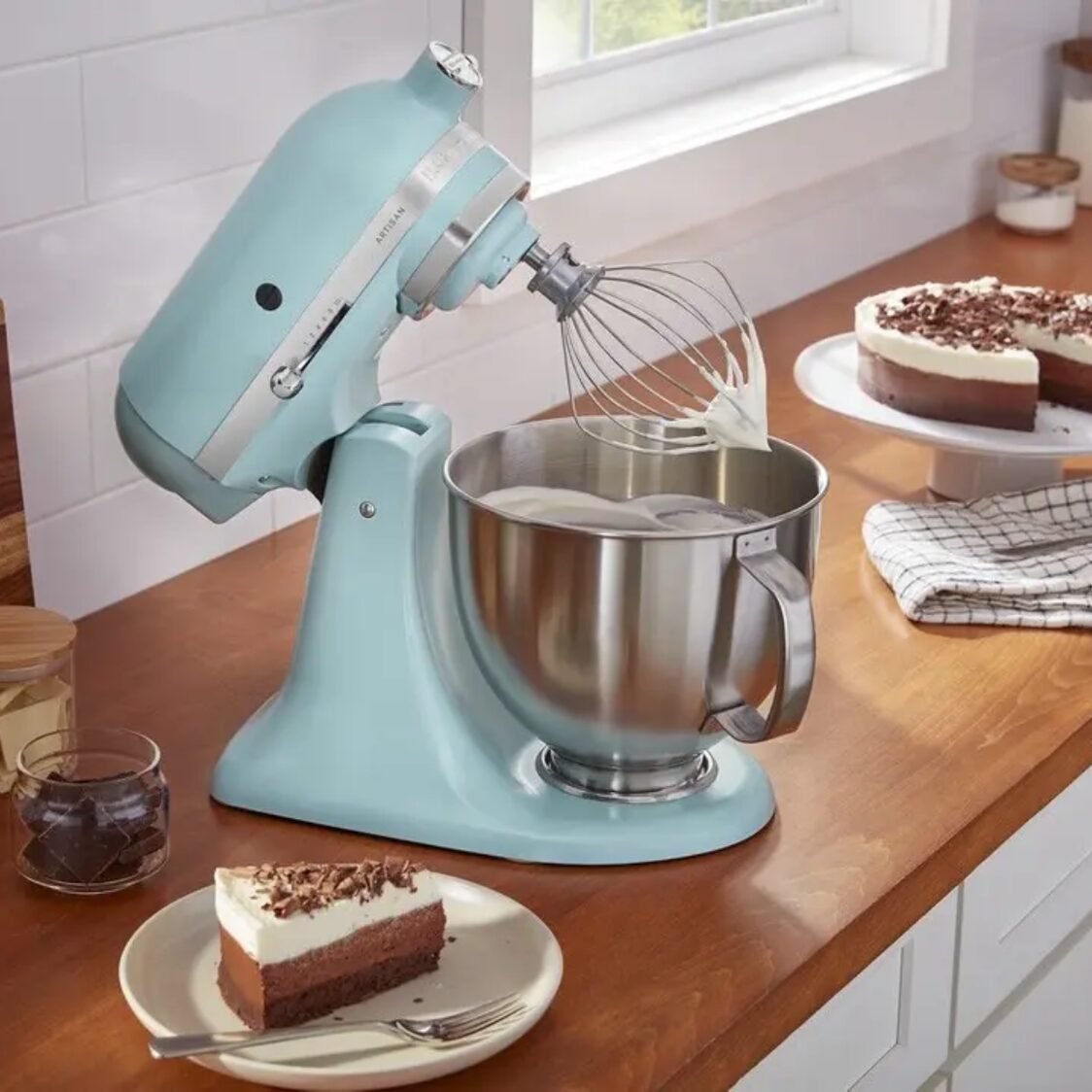 KitchenAid Artisan® Series 5Q Tilt-Head Stand Mixer w/ Premium Accessories Mineral Water 5KSM193