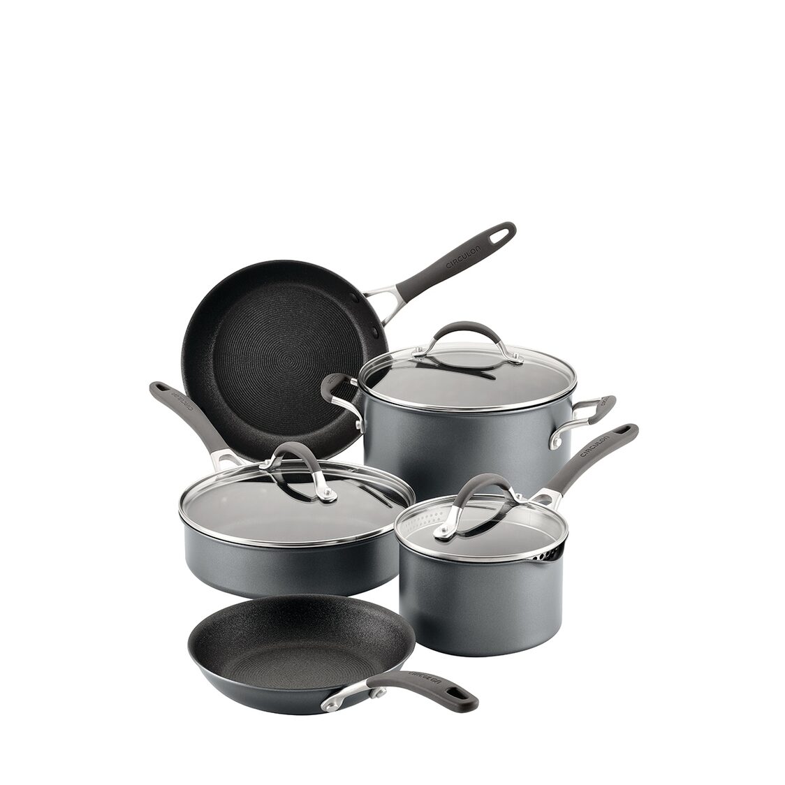 Circulon ScratchDefense A1 Nonstick 8 Piece Cookware Set