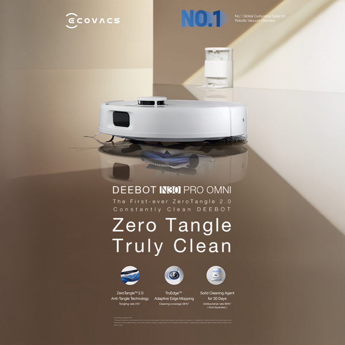 Ecovacs Deebot N30 Pro Omni - Metro Singapore Departmental Store - Celebrating 69 Years in SG