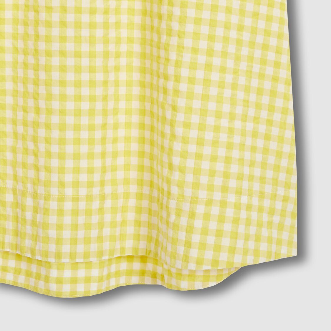 Jaju Women Cotton Seersucker Short Sleeve Pajama Dress Light Yellow