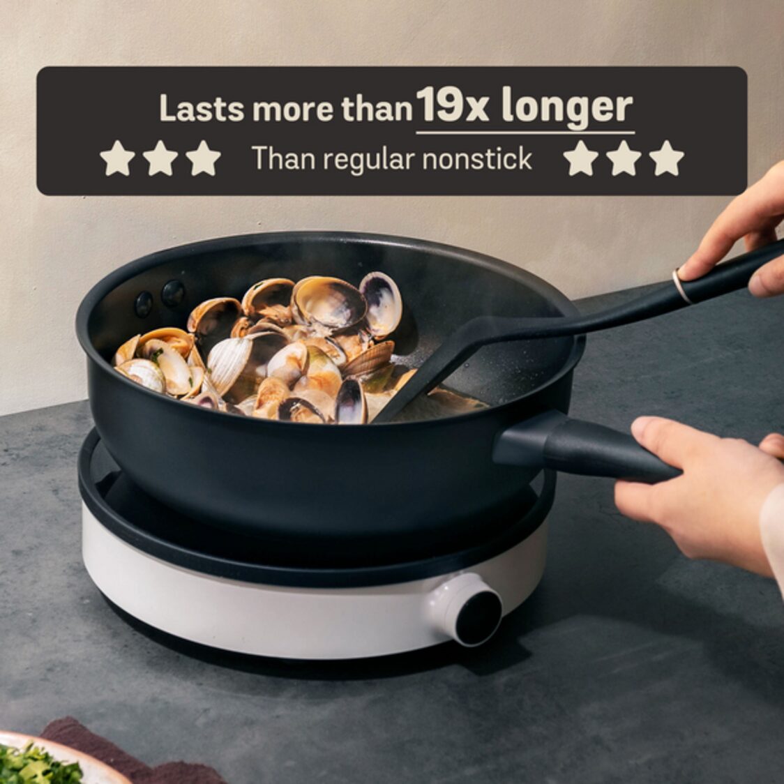 Meyer Midnight Nonstick Hard Anodized Saucier Pan (Induction)